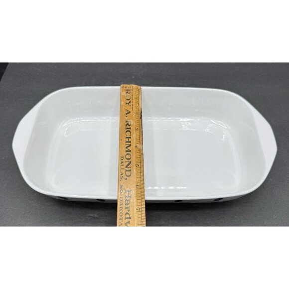 Lyngby Porcelain Blue & White Baking Dish Casserole Denmark 1 Qt Vintage - Picture 6 of 6